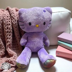 2012 Build-A-Bear Hello Kitty Plush – Purple Lavender Sanrio 18” w/ Tie-Dye Feet